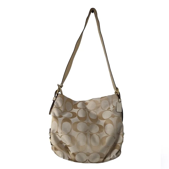 Coach F15067 Soho Signature Crossbody Shoulder Bag Khaki Gold - Picture 8 of 16